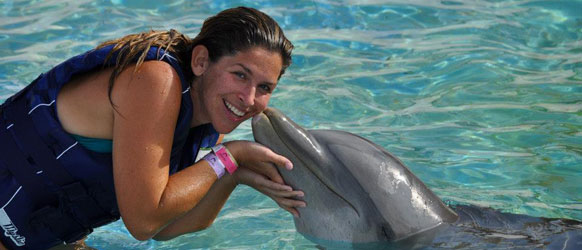 swimming with dolphin in oahu at sea life park